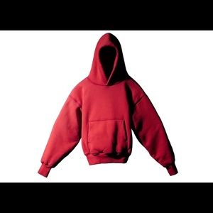 YZY x Gap red cotton hoodie